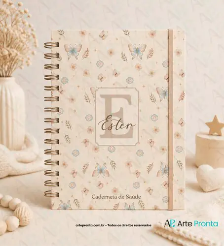 Capa de Caderneta de Saúde Floral 02