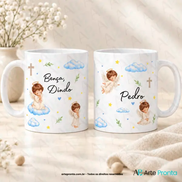 Arte para caneca - Dindos Anjinho