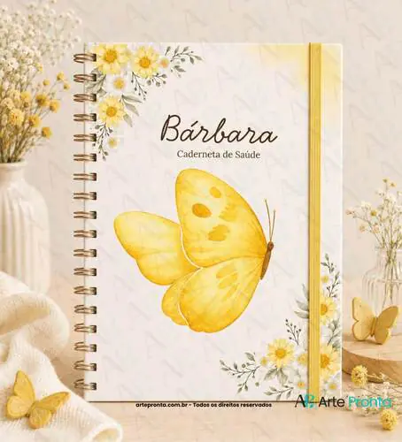 Capa de Caderneta de Saúde Borboleta