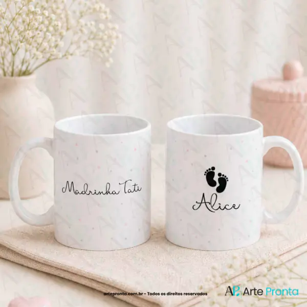 Arte para caneca - Dindos Minimalista 05