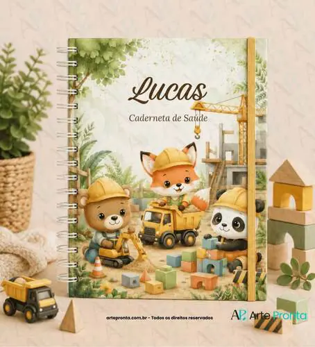 Capa de Caderneta de Saúde Safari Engenheiros