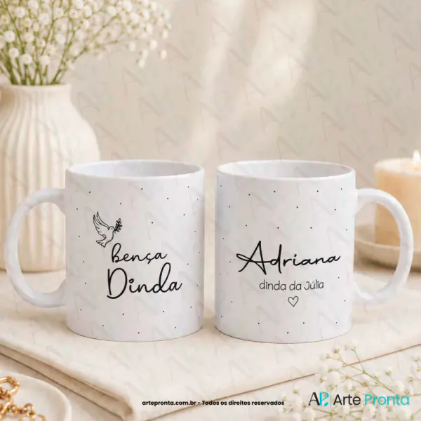 Arte para caneca - Dindos Minimalista 02