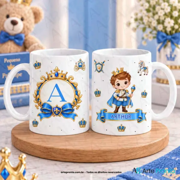 Arte para caneca - Príncipe Moldura