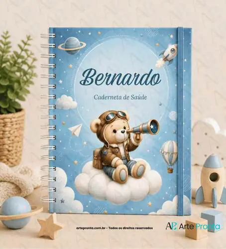 Capa de Caderneta de Saúde Ursinho Aventureiro 02