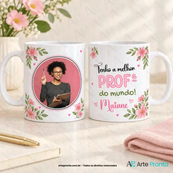 Arte para caneca - Melhor Prof do mundo
