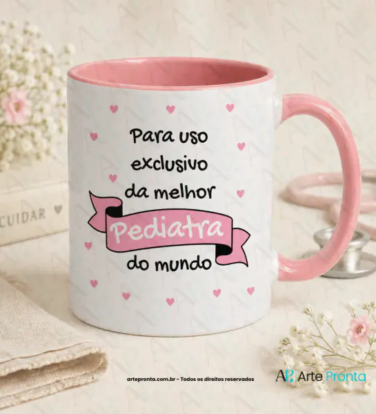 Arte para caneca - Pediatra