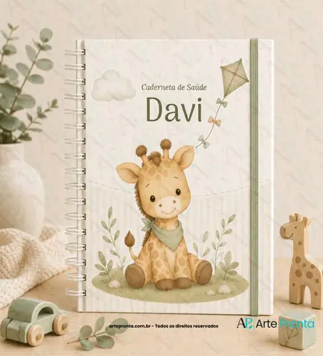 Capa de Caderneta de Saúde Girafinha Baby