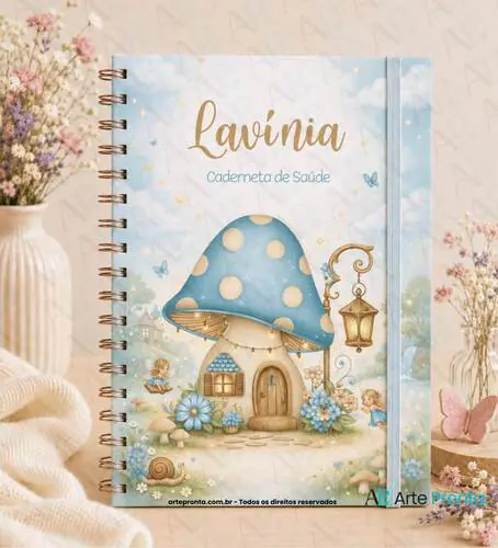 Capa de Caderneta de Saúde Jardim de Fadas