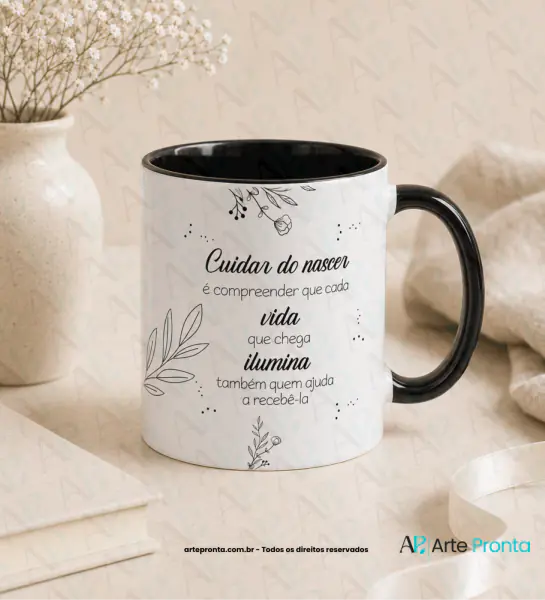 Arte para caneca - Frase gratidão 01