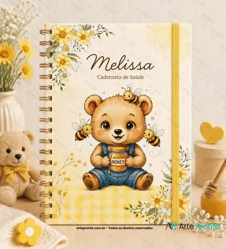 Capa de Caderneta de Saúde Ursinha Mel