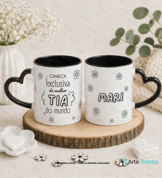 Arte para caneca - Melhor tia do mundo