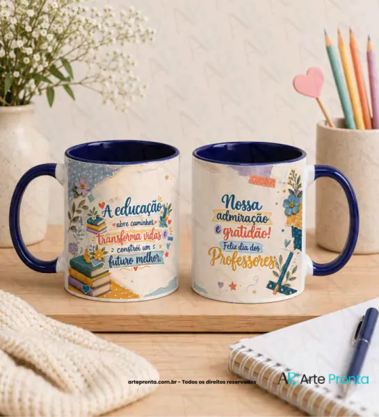 Arte para caneca - Dia dos Professores 018