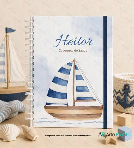 Capa de Caderneta de Saúde Barco