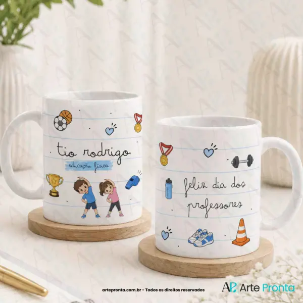 Arte para caneca - Dia dos Professores Educação Física 05