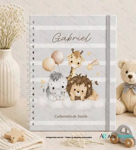 Capa de Caderneta de Saúde Safari