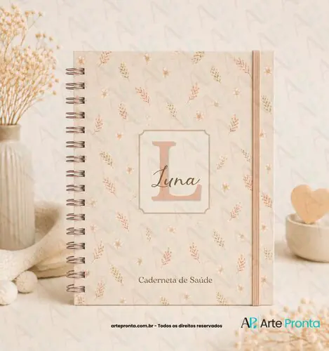 Capa de Caderneta de Saúde Floral 01