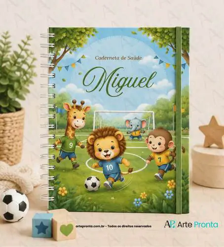 Capa de Caderneta de Saúde Futebol do Safari