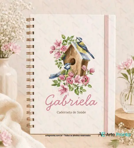 Capa de Caderneta de Saúde Jardim Delicado