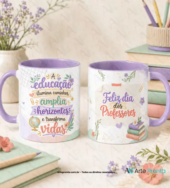 Arte para caneca - Dia dos Professores 01