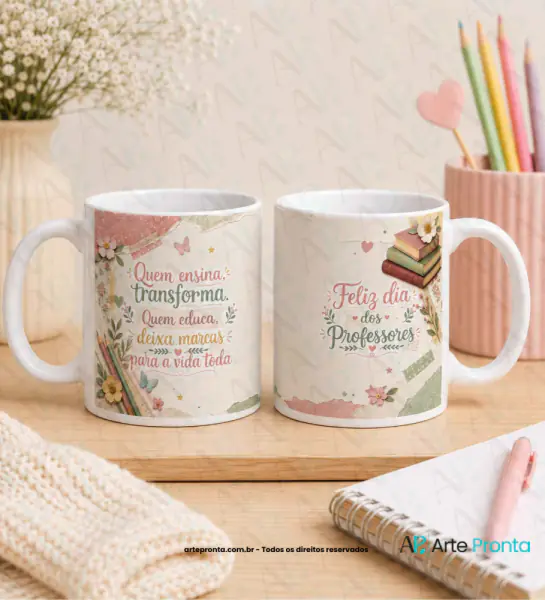 Arte para caneca - Dia dos Professores 017