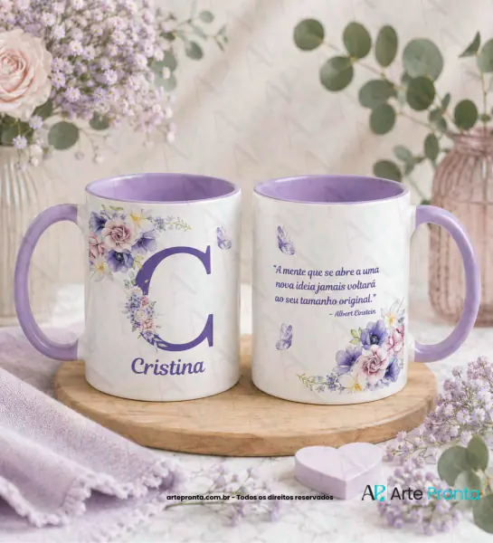 Arte para caneca - Alfabeto Frase 01