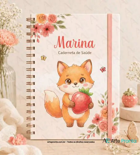 Capa de Caderneta de Saúde Raposinha 05