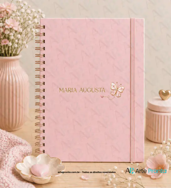 Capa de Caderneta de Saúde Menina Rosa