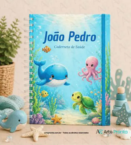 Capa de Caderneta de Saúde Fundo do Mar 03
