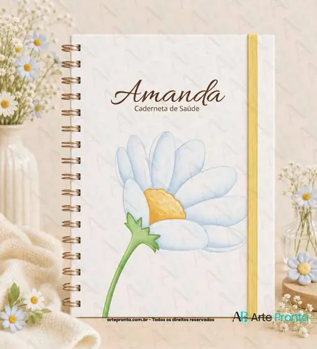 Capa de Caderneta de Saúde Margarida