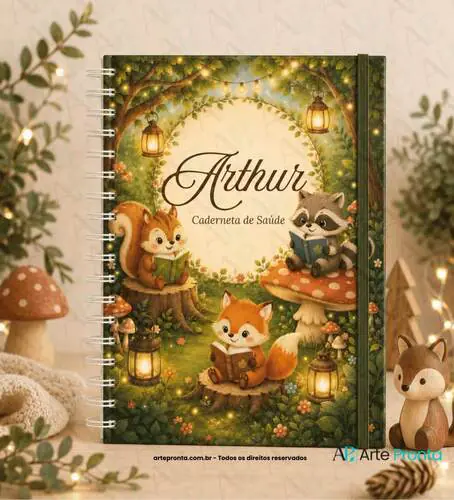 Capa de Caderneta de Saúde Bosque da Leitura