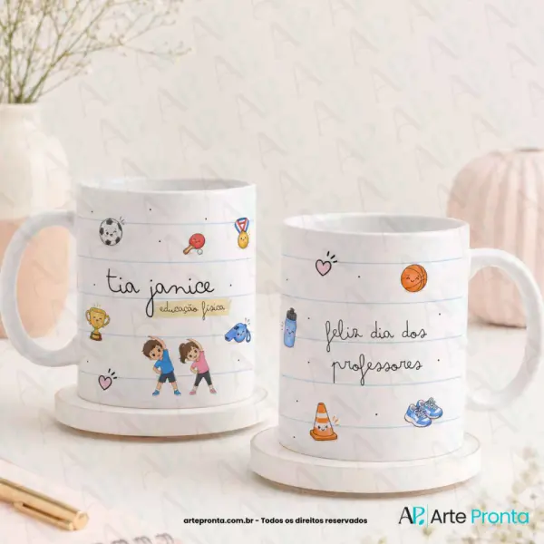Arte para caneca - Dia dos Professores Educação Física 04